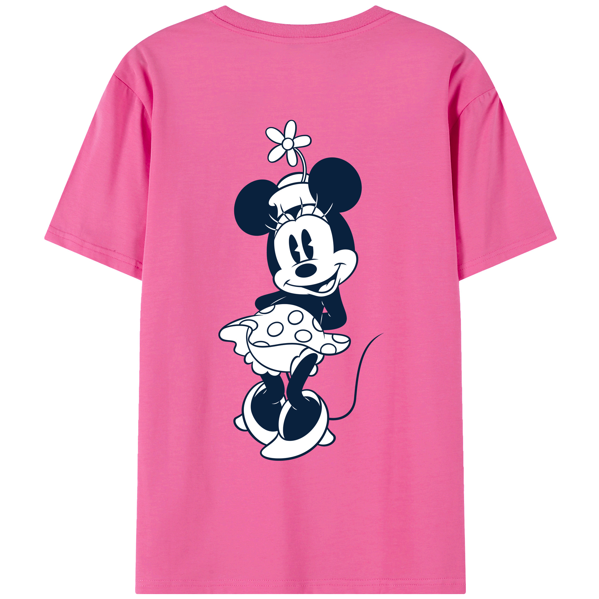（画像用） ミッキーマウス Mickey Mouse レディース半袖Tシャツ(バックプリント)